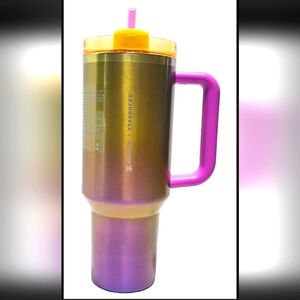 Starbucks x Stanley Summer 2024 Collab 40 oz Tumbler Gradient Gold and Pink